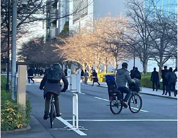 キヤノン自転車通勤